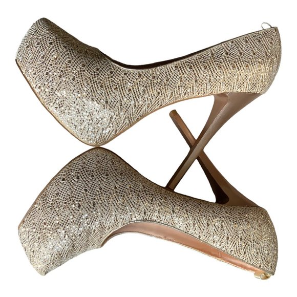 De Blossom Collection Bling platform heels \ Size 9 - Picture 5 of 13